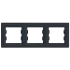 Schneider Asfora (EPH5800371) Рамка 3-я антрацит горизонтальная