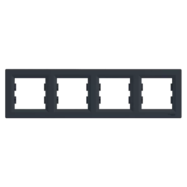 Schneider Electric EPH5800471 Asfora Рамка 4 поста антрацит горизонтальна