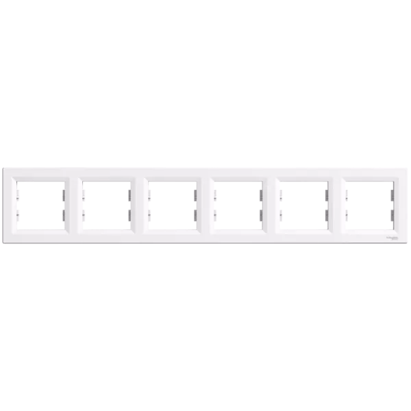 Schneider Electric ASFORA EPH5800621 Рамка 6-місна горизонтальна біла