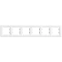 Schneider Electric ASFORA EPH5800621 Рамка 6-местная горизонтальная белая