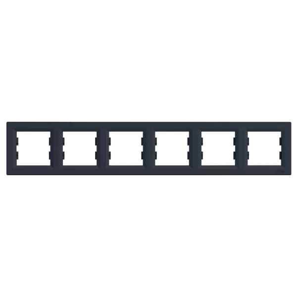 Schneider Electric EPH5800671 Asfora Рамка 6 постів антрацит горизонтальна