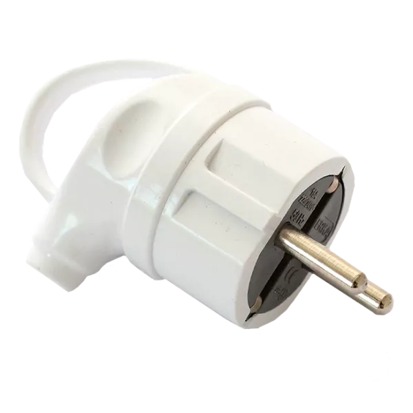 ERKA 1004 Вилка з/к кутова з ручкою, біла