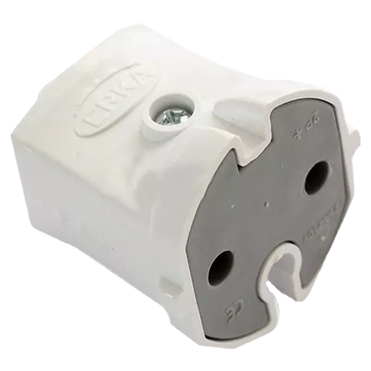 ERKA 2001, 10А Розетка штепсельна, біла