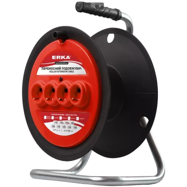 ERKA 500 Котушка для подовжувача, з з/к 4 гнізда