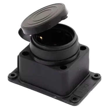 ERKA 6001 Колодка одинарна з заглушкою 1*16 (каучук)