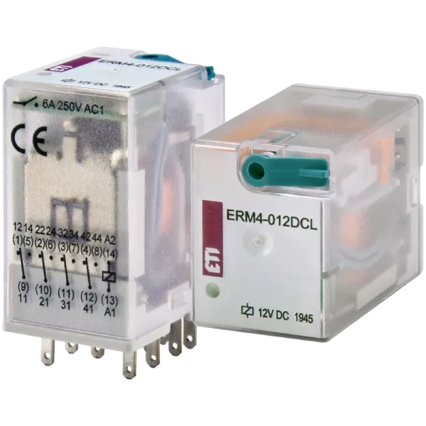 ЕТІ ERM4-012DCL 4p Реле електромеханічне