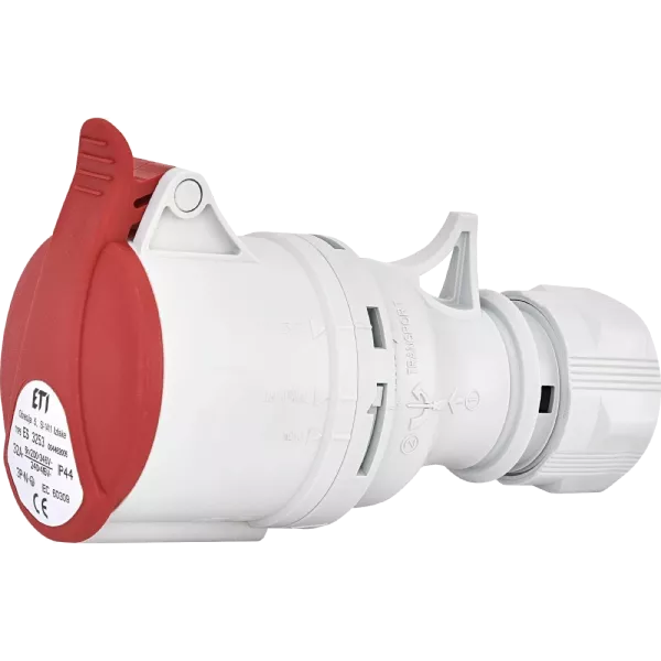 ЕТІ ES-3253 IP44 32A 400V 3P+N+PE Розетка кабельна