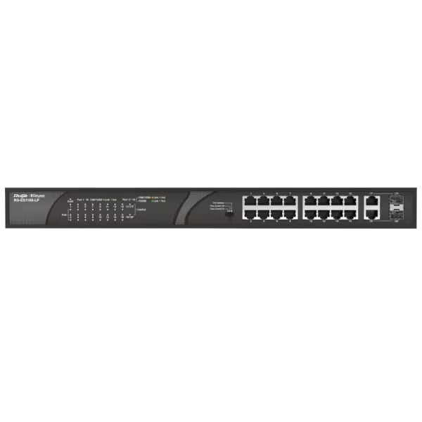 Ruijie Reyee RG-ES118S-LP PoE Комутатор 16 портів некерований
