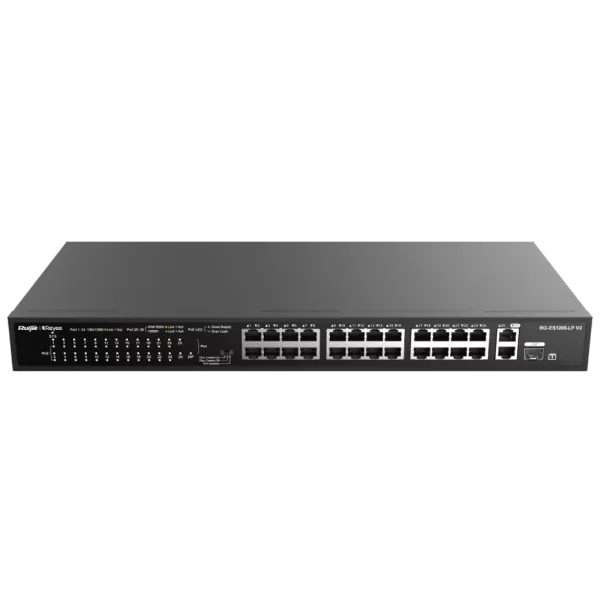 Ruijie Reyee RG-ES126S-LP V2 PoE Комутатор 24 порти некерований