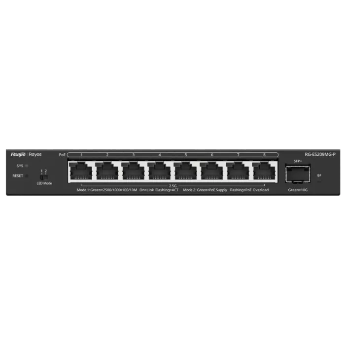 Ruijie Reyee RG-ES209MG-P Комутатор 9 портів керований