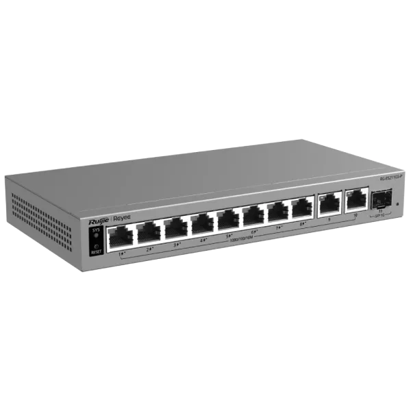 Ruijie RG-ES211GS-P PoE Комутатор 11 портів керований хмарно