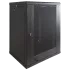 EServer 12U 600х500х637 скло, чорна Шафа