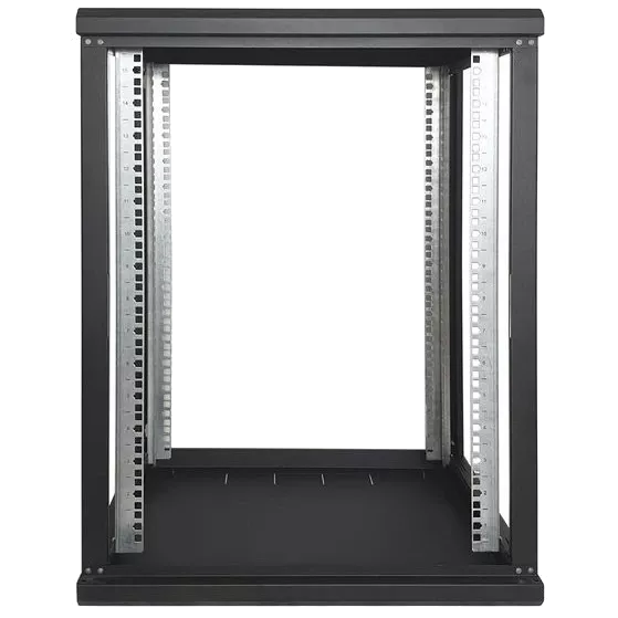 EServer 12U 600х500х637 скло, чорна Шафа