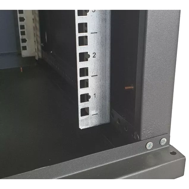 EServer 12U 600х500х637 скло, чорна Шафа