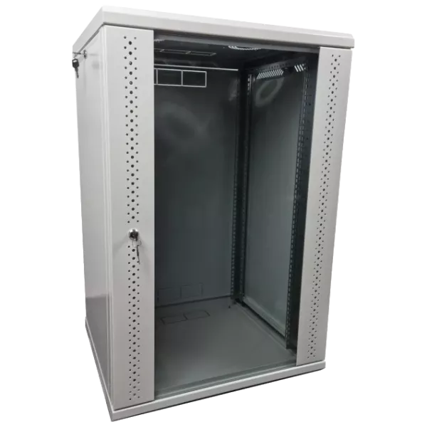 EServer 15U 600х600х773 скло, сіра Шафа