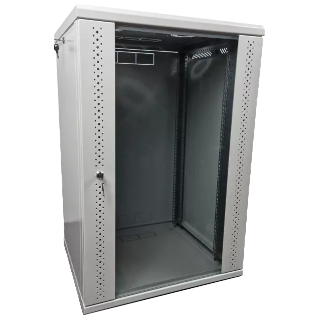 EServer 15U 600х500х773 скло, сіра Шафа