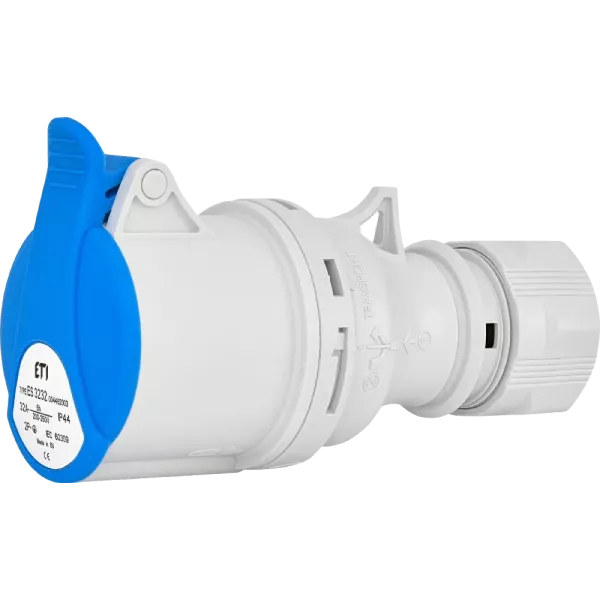 ЕТІ ES-3232 IP44 32A 230V 2P+PE Розетка кабельна