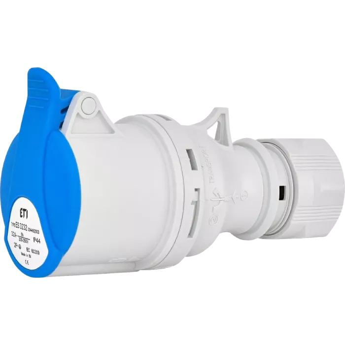 ЕТІ ES-3232 IP44 32A 230V 2P+PE Розетка кабельна