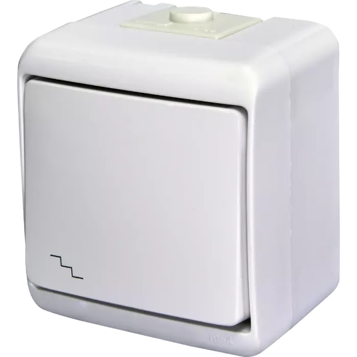 ETI Hermetics 4668002 Вимикач прохідний накладний, білий, IP 54
