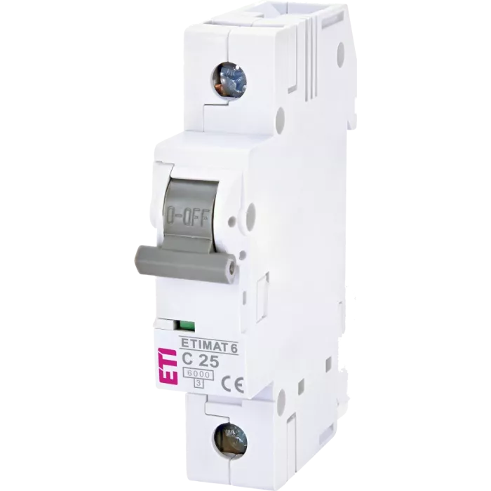 ЕТІ ETIMAT 6 1Р 25А 6kA C Автоматический выключатель