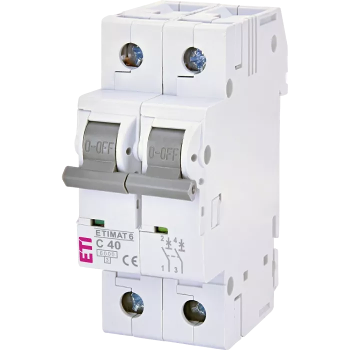 ЕТІ ETIMAT 6 2Р 40А 6kA C Автоматичний вимикач