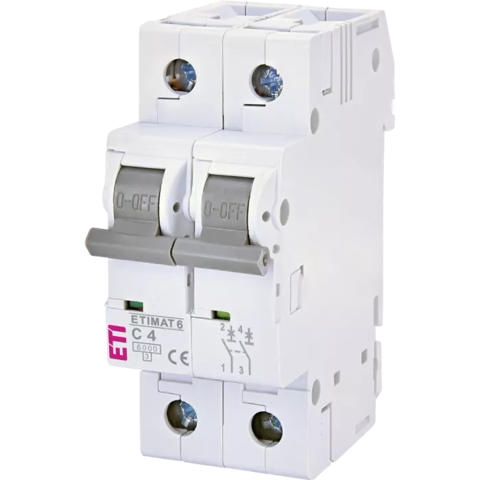 ЕТІ ETIMAT 6 2Р 04А 6kA C Автоматичний вимикач