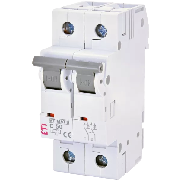 ЕТІ ETIMAT 6 2Р 50А 6kA C Автоматичний вимикач