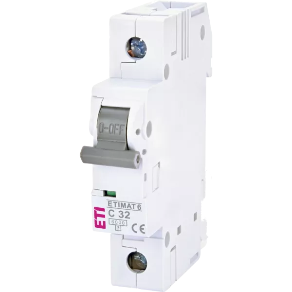 ЕТІ ETIMAT 6 1Р 32А 6kA C Автоматичний вимикач
