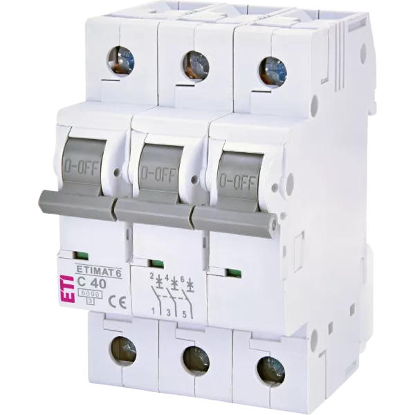 ЕТІ ETIMAT 6 3Р 40А 6kA C Автоматичний вимикач