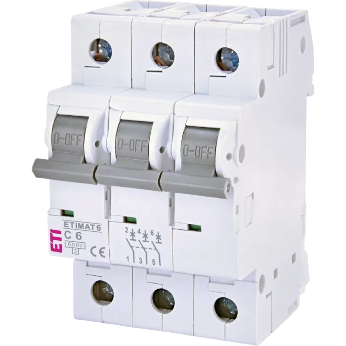 ЕТІ ETIMAT 6 3Р 06А 6kA C Автоматический выключатель