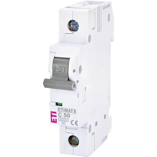 ЕТІ ETIMAT 6 1Р 50А 6kA C Автоматичний вимикач