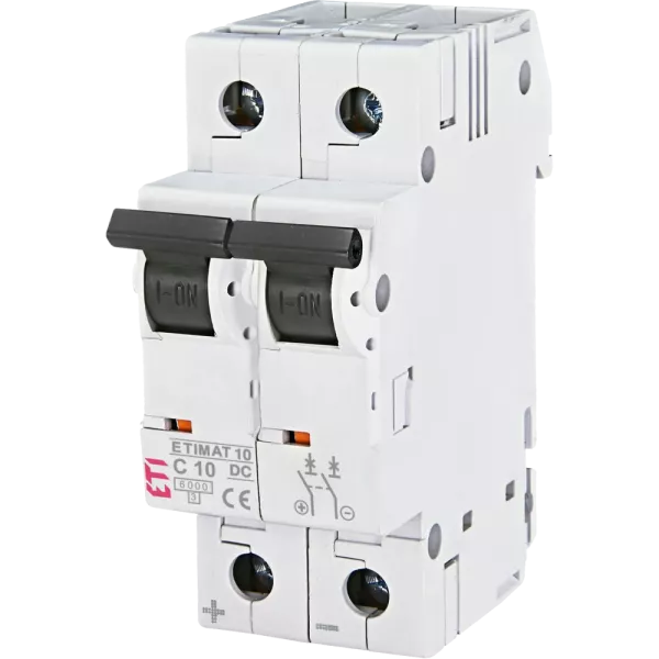 ЕТІ ETIMAT 10 DC 2p C 10A (6 kA) Автоматичний вимикач