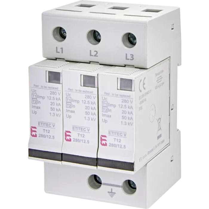ETI TEC V T12 280/12,5 (3+0) Обмежувач перенапруги