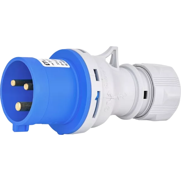 ЕТІ EV-3232 IP44 32A 230V 2P+PE Вилка кабельна