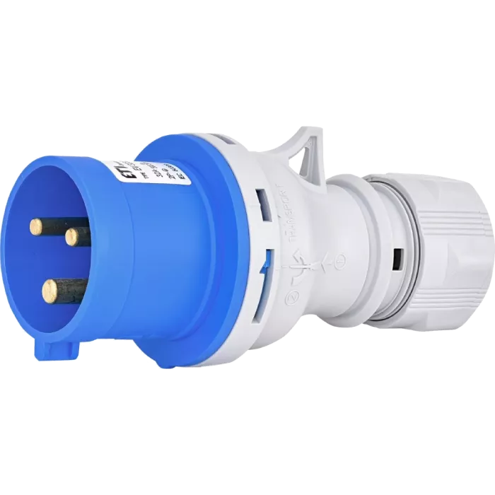ЕТІ EV-3232 IP44 32A 230V 2P+PE Вилка кабельна