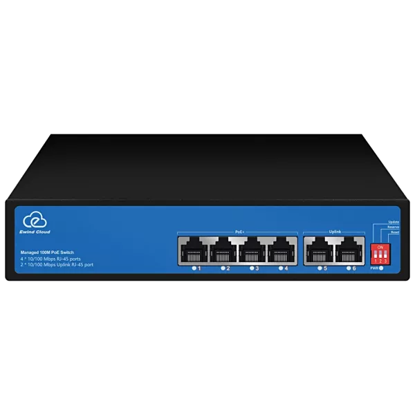 Ewind EW-ES2006CF-AP PoE Комутатор 4 порти некерований