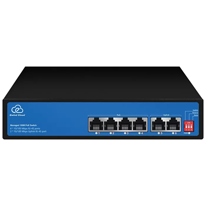 Ewind EW-ES2006CF-AP PoE Комутатор 4 порти некерований