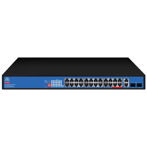 Ewind EW-ES3028CGSH-AP AI PoE Комутатор 28 портів керований хмарно