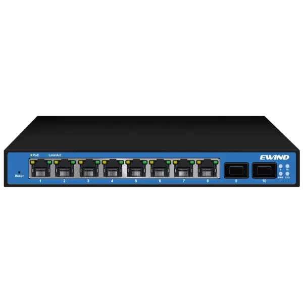 Ewind EW-S2910SM-DP PoE Комутатор 10 портів керований