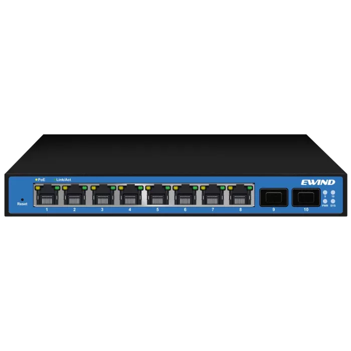 Ewind EW-S2910SM-DP PoE Комутатор 10 портів керований