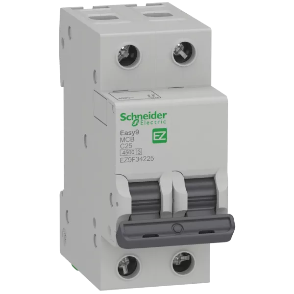 Schneider Electric EZ9, 2Р, 25А "С" Автоматичний вимикач (АВ) Easy9