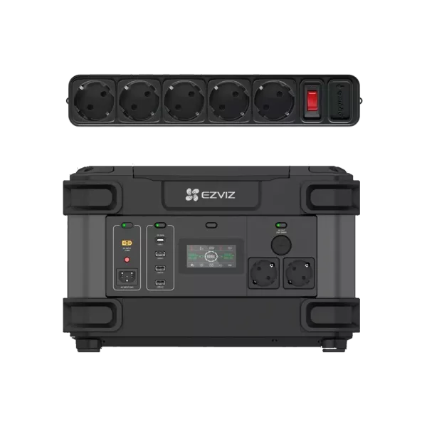 Ezviz CS-PS1300 (CN066) (FR) 2000 Вт + мережевий фільтр Gembird SPG5-G-6B Портативне джерело живлення