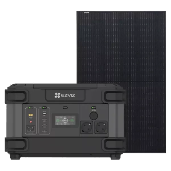 Ezviz CS-PS1300 (CN066)(FR) + Risen Solar RSM40-8-400MB Full Black Система автономного живлення однофазна