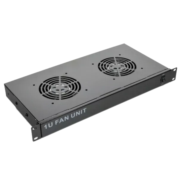 19’’, 1U, Вентиляторний модуль два вентилятори