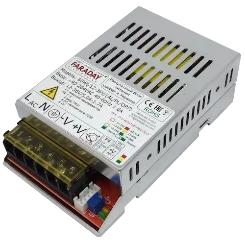 Faraday Electronics 60Wt/12-36V/ALU 12–36В 5-2А Блок живлення