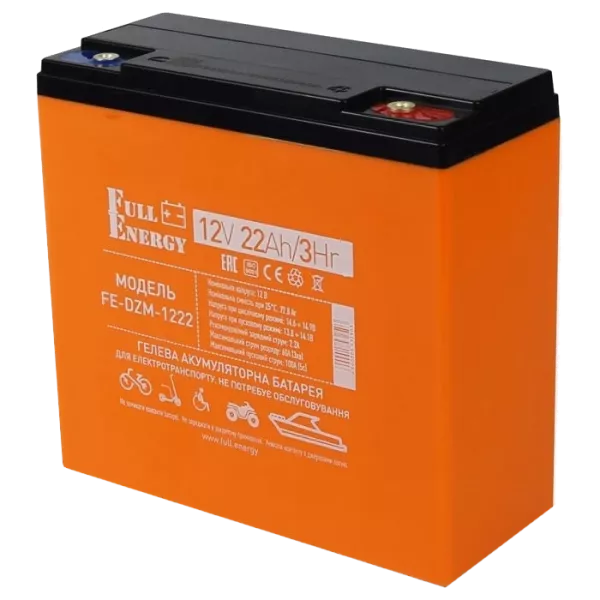 Full Energy FE-DZM-1222 12В 22А ---год тяговий гелевий Акумулятор
