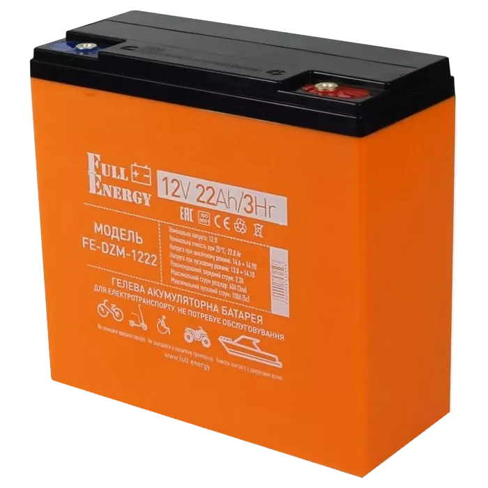 Full Energy FE-DZM-1222 12В 22А ---год тяговий гелевий Акумулятор