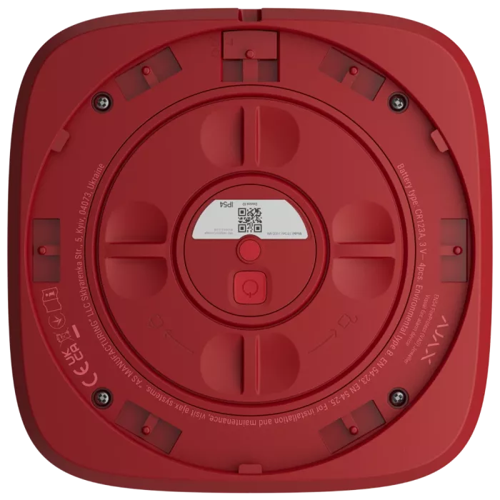 Ajax EN54 FireProtect (VAD) red пожарный световой "ВИХІД" Извещатель