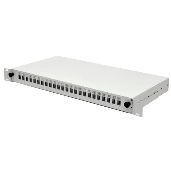 SC-Simpl./LC-Dupl./E2000 Патч-панель 24 порти 2xPG13.5 та 2xPG11, 1U