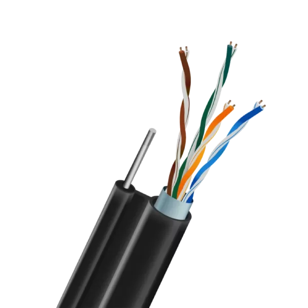 Кабель TRINIX FTP CAT5E 0.5 CU зовнішній (LDPE) з самонесучим дротом